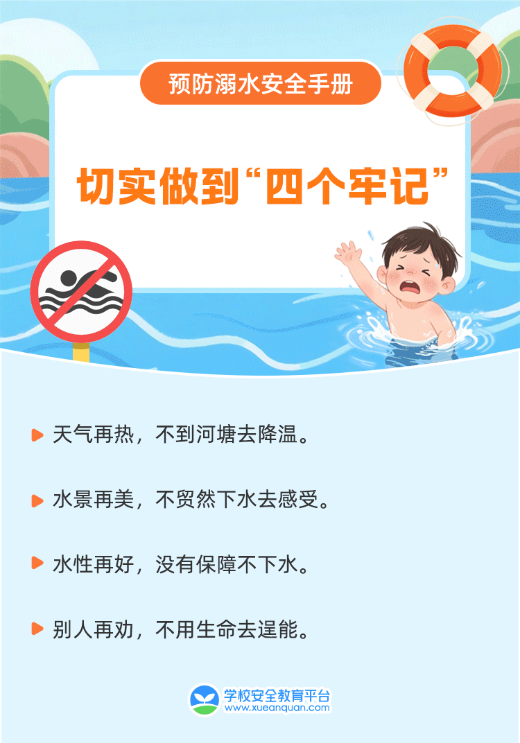 “立夏”之后，“防溺水”安全弦不能松 