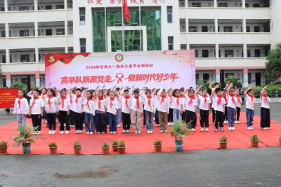 凤凰街道司徒小学开展 “高举队旗跟党走 做新时代好少年”  六一儿童节主题活动