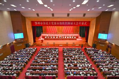 我市民主党派市级组织圆满完成换届工作 王红玲致贺词　孙兵讲话