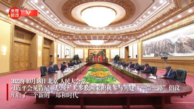 独家视频丨习近平会见肯尼亚总统：大多数国家积极参与共建“一带一路”倡议 开启一个新的“郑和时代”