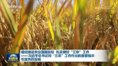 锚定建设农业强国目标 扎实做好“三农”工作——习近平总书记对“三农”工作作出的重要指示引发热烈反响 