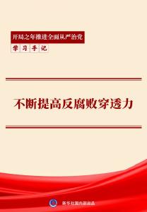 学习手记｜不断提高反腐败穿透力