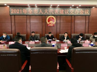 2021年全市人大建议交办会议召开高效优质完成建议办理工作