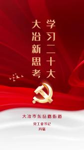 学习二十大 大冶新思考——东岳路街道