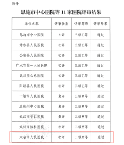 喜报！市人民医院成功晋级“三甲”医院