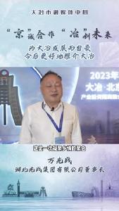 企业家说大冶：湖北光战集团有限公司董事长 万光战——为大冶发展而自豪 今后更好地推介大冶