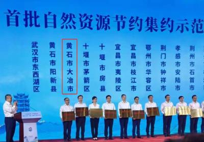 我市被授予“首批自然资源节约集约示范县（市）”