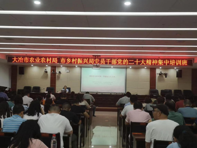 习近平新时代中国特色社会主义思想走进大冶市乡村振兴局