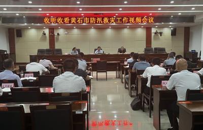 我市组织集中收听收看黄石市防汛救灾视频会议 抓实抓细各项防范应对举措 保障人民群众生命财产安全