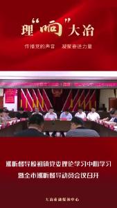 巡听督导殷祖镇党委理论学习中心学习暨全市巡听督导动员会议召开