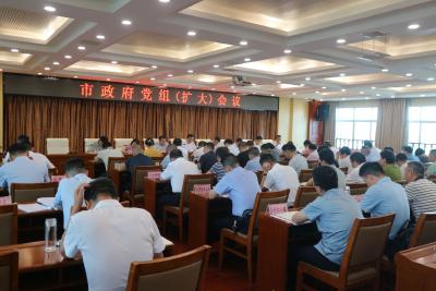 市政府召开党组（扩大）会议 部署政府系统主题教育工作