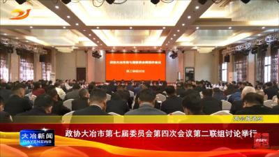 政协大冶市第七届委员会第四次会议第二联组讨论举行
