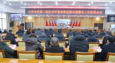 我市集中收听收看湖北省第二生态环境保护督察组反馈黄石市督察情况反馈会