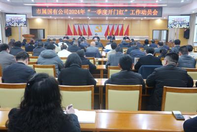 【冲刺开门红】市属国有公司2024年一季度“开门红”工作动员会召开 依托优势抢抓机遇 奋力实现一季度“开门红”