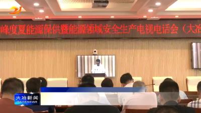 我市集中收听收看全省迎峰度夏能源保供暨能源领域安全生产电视电话会