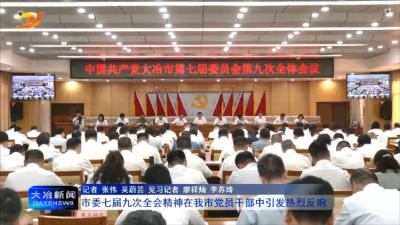 市委七届九次全会精神在我市党员干部中引发热烈反响