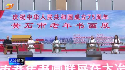 黄石市老年书画展在市老年大学开幕