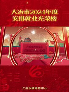 大冶市2024年度安排就业光荣榜