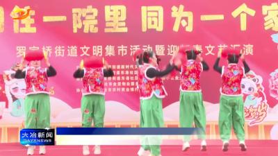 简讯：罗家桥街道举办文明集市活动暨迎新春文艺汇演
