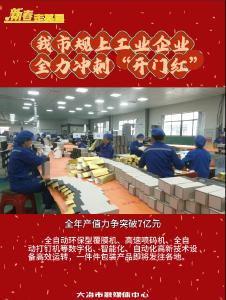 我市规上工业企业全力冲刺“开门红”