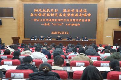 大冶湖高新区2025年项目建设动员会暨一季度“开门红”工作推进会召开 鼓足干劲抓项目 奋力实现“开门红”