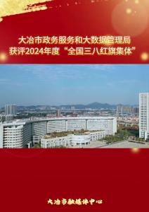 恭喜大冶市政务服务和大数据管理局获评2024年度“全国三八红旗集体”