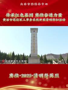 传承红色基因 赓续奋进力量——黄石市退役军人事务系统开展清明祭扫活动