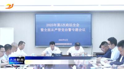2025年第2次政法全会暨全面从严管党治警专题会议召开