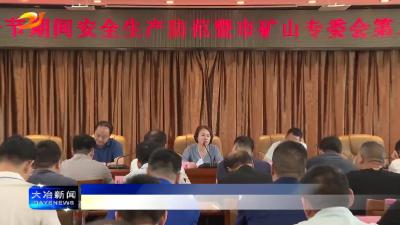 全市端午节期间安全生产防范暨市矿山专委会第二次会议召开