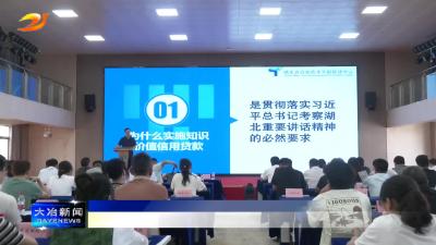 简讯：我市举行科技型企业知识价值信用贷款政策宣讲会