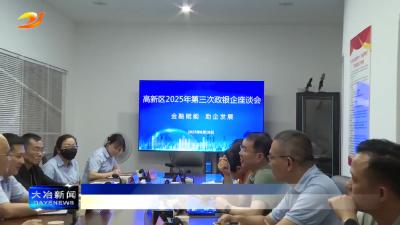 简讯：高新区2025年第三次政银企座谈会举行