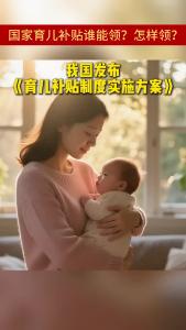 国家育儿补贴谁能领？怎样领？