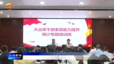 简讯：市干部素质能力提升统计专题培训班开班