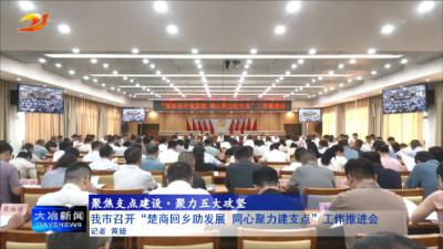 我市召开“楚商回乡助发展 同心聚力建支点”工作推进会