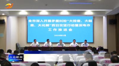全市深入开展矛盾纠纷“大排查、大起底、大化解”百日攻坚行动暨反电诈工作推进会召开