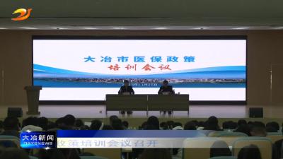 大冶市医保政策培训会议召开