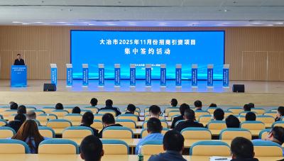 签约筑巢引凤 聚力逐梦远航——大冶市2025年11月招商引资集中签约活动侧记