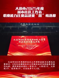 大冶市2025年度城市社区工作者职业能力比赛总决赛“燃”情落幕