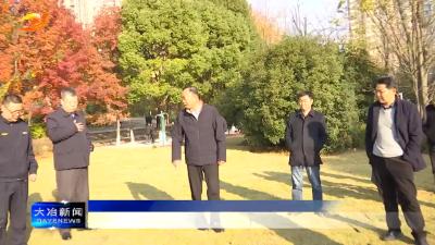 市人大城环委调研我市建成区绿化工作