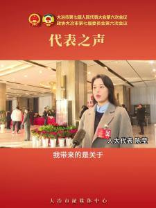 代表之声—人大代表 陈莹