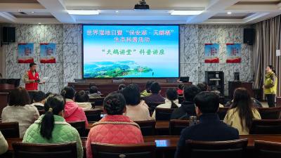 文明实践润湖畔 共护天鹅栖息地