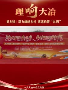 【理“响”大冶】灵乡镇：活力爆燃乡村 农运作答“九问”#在大冶#E路有你网络文明