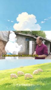 大冶畜牧部门上门给养殖户的畜禽打疫苗。（记者 赵婷）