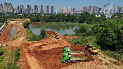尹家湖1号桥开工建设 预计年底桥梁主体结构完工