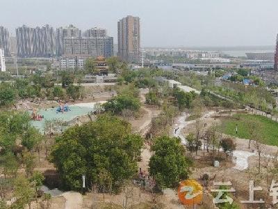 钟祥市石城公园景观改造提升工程已完成工程进度70%