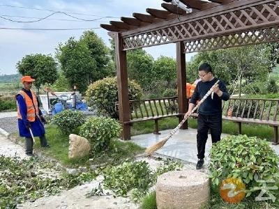 九里回族乡赵庙村：集中修剪绿化 扮靓乡村“颜值”