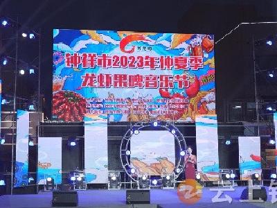 快来嗨！钟祥市2023年仲夏季龙虾果啤音乐节开幕啦