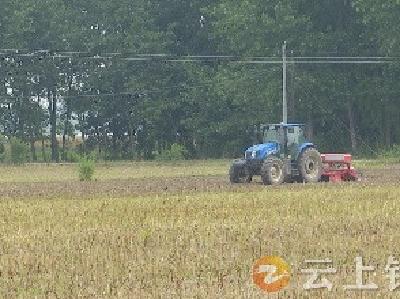钟祥市开展多种机械带状复合种植大豆玉米播种实验