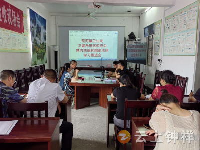 依法依规廉洁执业,尽心尽职守护健康——双河镇卫生院开展应知应会党内法规和国家法律学习推进会