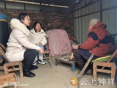 长寿镇汤林村：走心慰问 情暖冬日